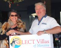 George Larkin receiving his prize from Linda Garwood